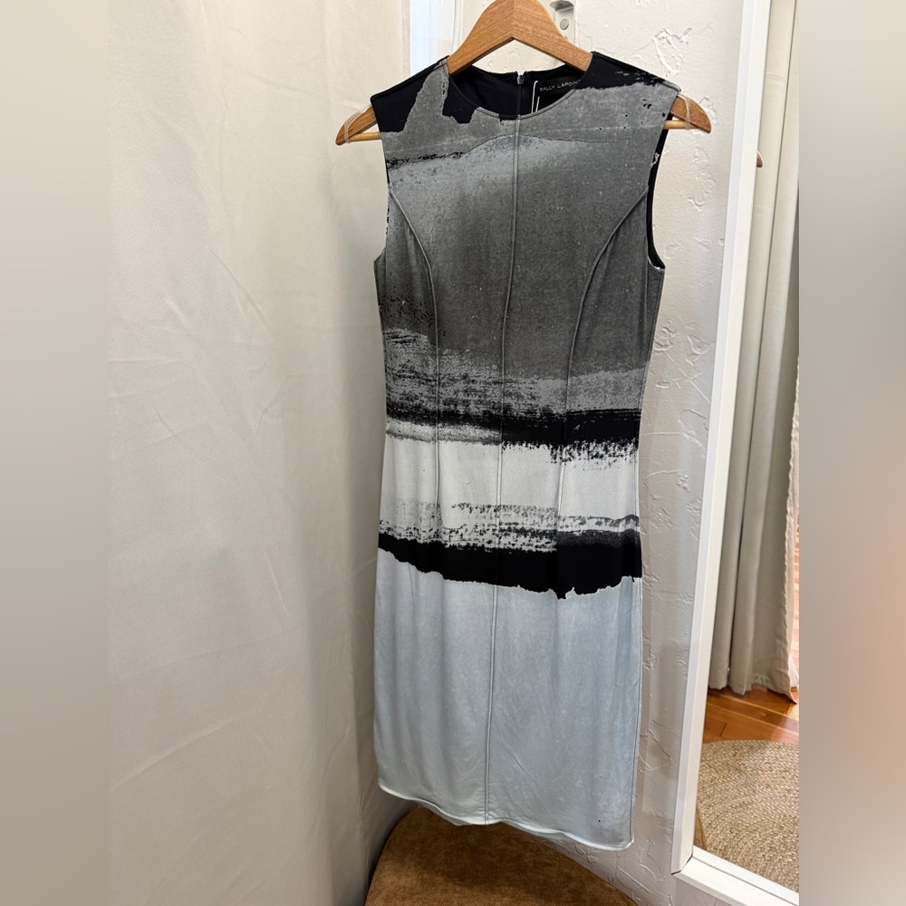 Sally Lapointe abstract print dress